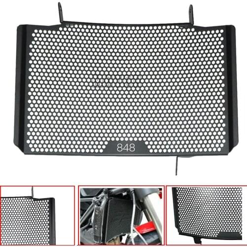 848 Motorcycle Radiator Grille Guard Cover Protective Cover For Ducati 848 Upper Radiator 2007- 2013 2012 2011 2010 2009 2008