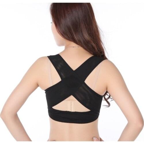 Hot New Girl Women Body Shapers Chest Brace Support Belt Posture Back Shoulder Corrector Vest M-XL