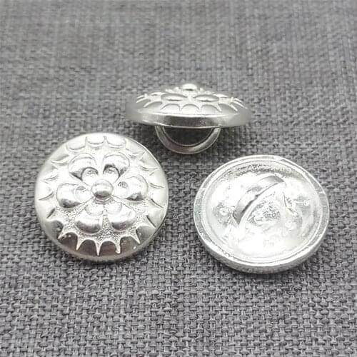 3pcs of 925 Sterling Silver Shiny Daisy Flower Button Clasp for Bracelet