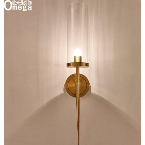 Creative postmodern minimalist Nordic wall lamp living room TV background wall aisle decoration hotel bedroom bedside lighting