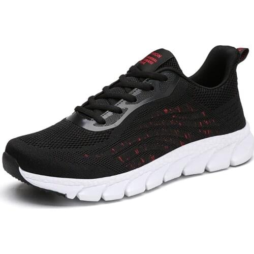 Running Shoes New Sports Shoes Lightweight Mens Shoes Outdoor Training Shoes Flying Woven Breathable Mens Sports Shoes