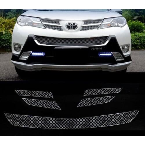 Stainless Steel Grille Cover For Toyota RAV4 2014 Anti-insect Grill