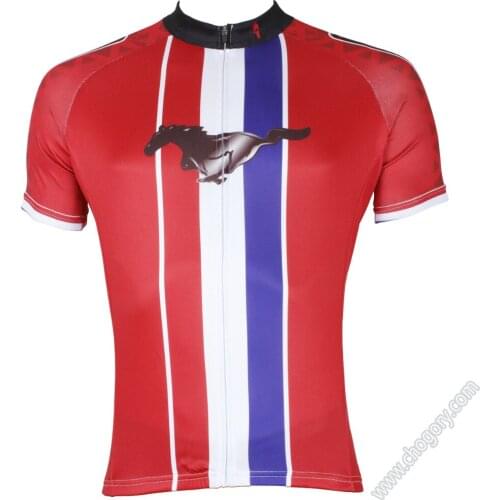 Summer red horse jerseys bike riding short sleeved dirt bike coolest for mens plus size