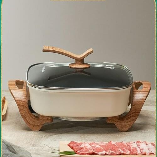 Multifunctional All-in-One Pot Hot Pot Electric Chafing Dish Household Plug-in Electric Frying Pan Dedicated Pot Cooking