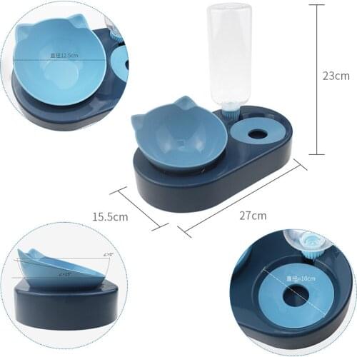 Multifunction Pet Bowls Dog Food Water Feeder Pet Drinking Dish Feeder Cat Puppy Feeding Supplies Small Dog Slow Food Bowl