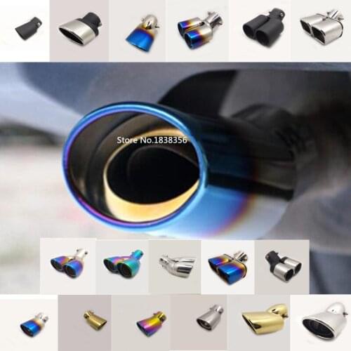 Car styling cover muffler exterior end tail pipe outlet dedicate stainless steel exhaust tip For Chevrolet Malibu 2016 2017 2018