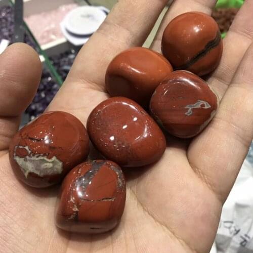 100g Natural Red Jasper Tumbled Stones Bulk Healing Crystals Reiki Polished Gem Raw Aquarium Decoration Minerals