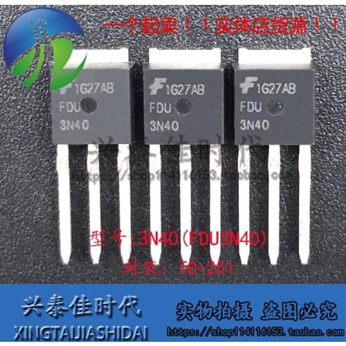 Original new 5pcs/ 3N40 FDU3N40 3A/400V TO-251