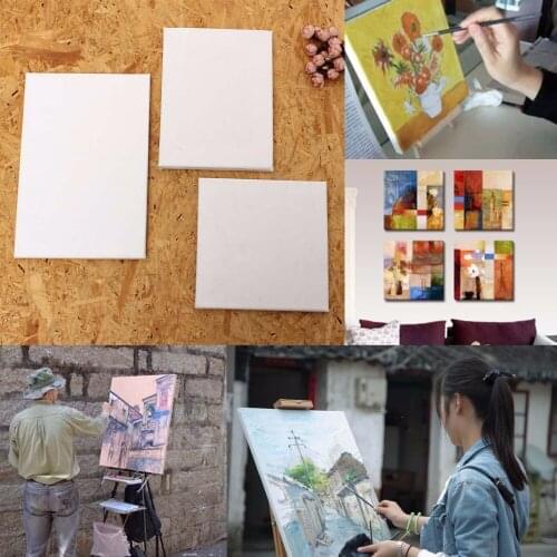 20Pcs 100% Cotton Wood Frame For Canvas Oil Painting Professional Artist Canvas Framed Pre-stretched Cotton Painting