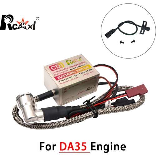 Rcexl Single Cylinder CDI Ignition CM6 10MM 90 Degree for DA35 Engines