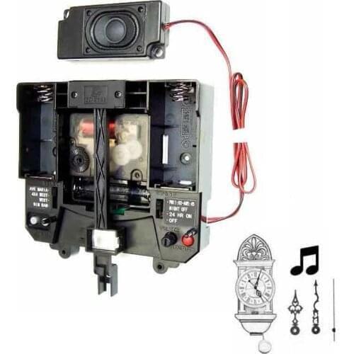 Rhythm Silence Movement Music Chime Box Plastic Quartz Mechanism Hands Pendulum Drive Units DIY Clock Accessory Kits