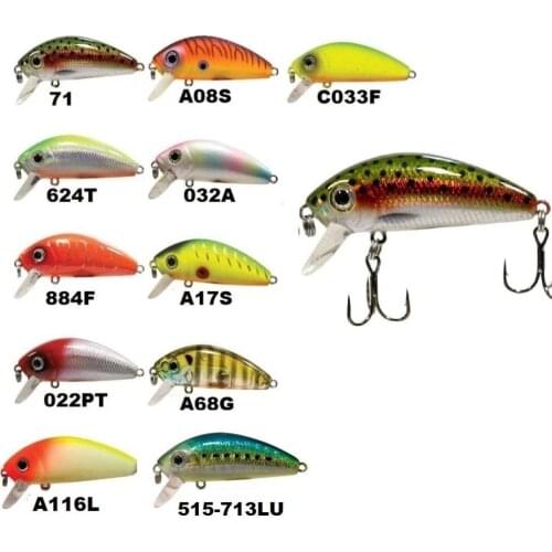 Strike Pro Mg-002 Mustang Minnow 45 Series Artificial Bait Trout, Mullet and Perch Insect Bait for Hunt