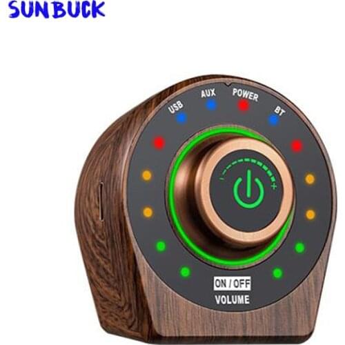 Sunbuck Tpa3116 Bluetooth audio amplifier hifi wooden 100wD class digital USB/AUX mini amplifier