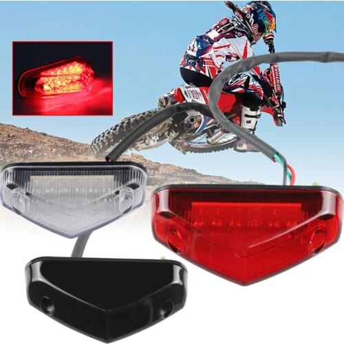 Universal DC 12V 12 LED Brake Stop Tail Light Signal Indicators Light Lamp For Motorcycle Motorbike ATV Dirt Bike