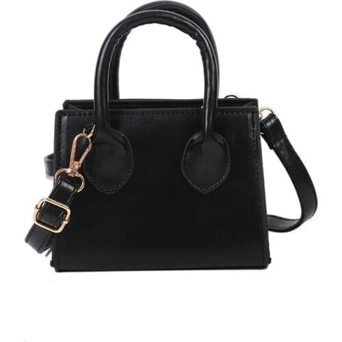 Korean Style Vintage Shoulder Bag for Women Fashion Handbag PU Leather Female Top-Handle Crossbody Bags Purse