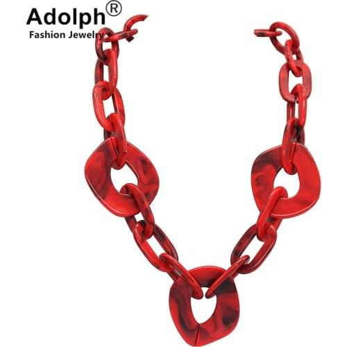 ADOLPH Extendy Beads Geometry Stone Big Choker Necklace Women New Ethnic Bijoux Maxi Statement Necklaces Collier Fashion Jewelry