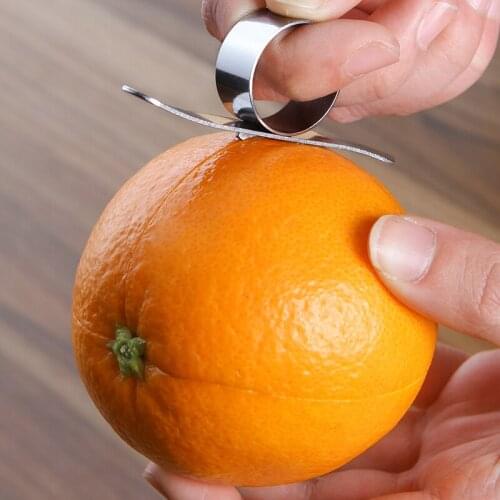 1Pcs orange peeler easy to open orange peeler stainless steel lemon peeler citrus fruit peeler slicer peeler kitchen gadget