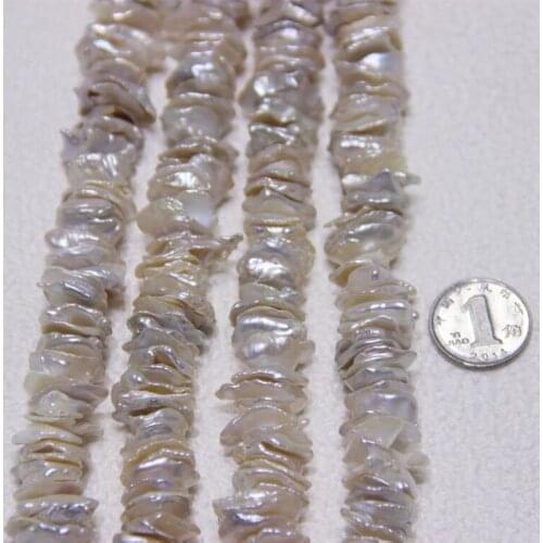 10*15mm Big Size KESHI PEARLS STRAND Loose Pearl Necklace Real Pearl Strand String 38cm Long DIY Jewelry Necklace/Bracelet