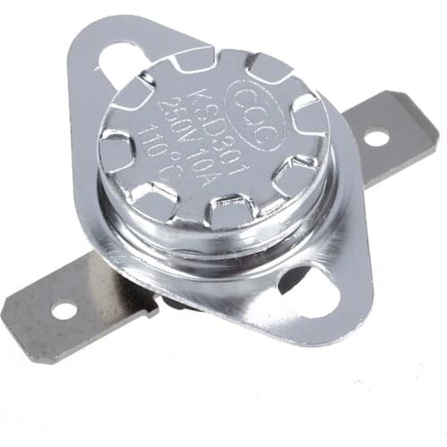 2 Pcs 110 Celsius N.C. Thermostat Temperature Controlled Switch KSD301