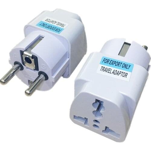 2017 Universal China EU Plug Adapter Electrical Plugs for Home Office Travel High quality White