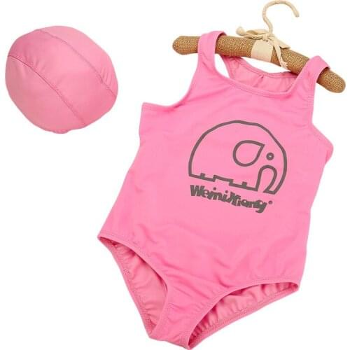 2020 models gather small fresh Slim-type swimming cap Siamese Childrens swimwear XYY-184