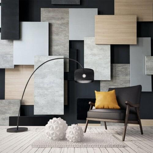 3D Vision Superposition Of Rectangular Blocks Custom Modern Wallpaper The New Abstract Geometric Figure Wall Mural Wallpaper