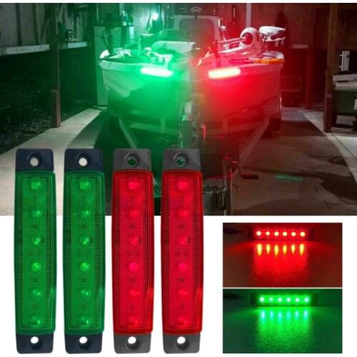 4Pcs Boat LED Lights 12V Navigation Marine Lights Red Green Stern Lights Starboard Lights for Boats Sailboat Pontoon Kayak