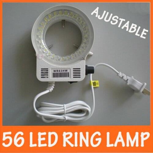 56pcs LED Lamp Beads Adjuatable Stereo Microscope Illuminated Ring Bulb Lamp 4.5W Allowed AC90-264V with Inner Diameter 63mm