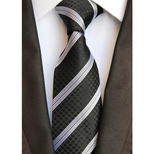 8CM Fashion Men Tie Stylish Diagonal Striped Necktie Cravate