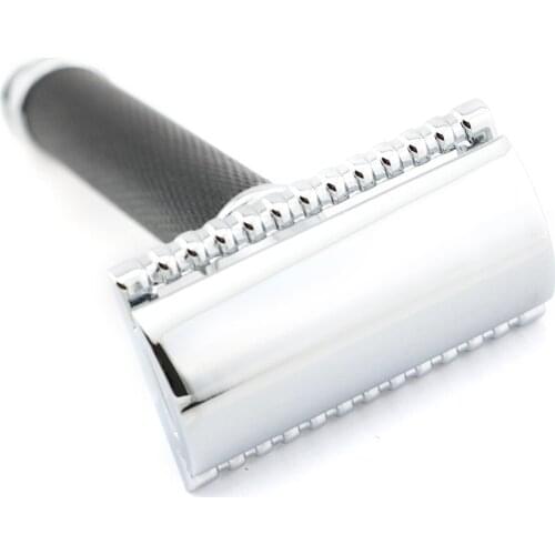 Double Edge Safety Razor Shaving Razor Black Handle Manual Razor Classic Style 9.8CM Anti Slip handle Lyrebird H3 10PCS/LOT NEW