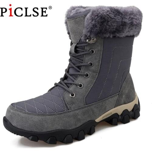 Large Size Russian Style Men Boots For Men Snow Boots Waterproof Outdoor Winter Boots Keep Warm Ankle Boots Men Botas hombre