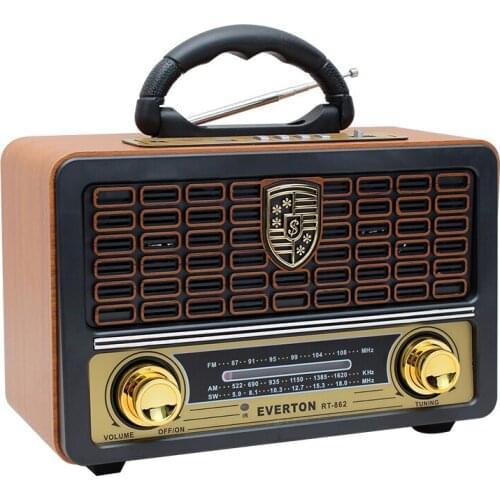 EVERTON RT-862BT USB/SD/FM/BLUETOOTH SUPPORTED OPERATED NOSTALGIC RADIO
