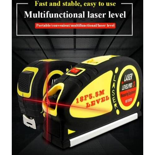 CUPBTNA Infrared Laser Level Portable Stand Horizon Vertical Measure Tape Laser Measure Line The Laser Guided Tool Level