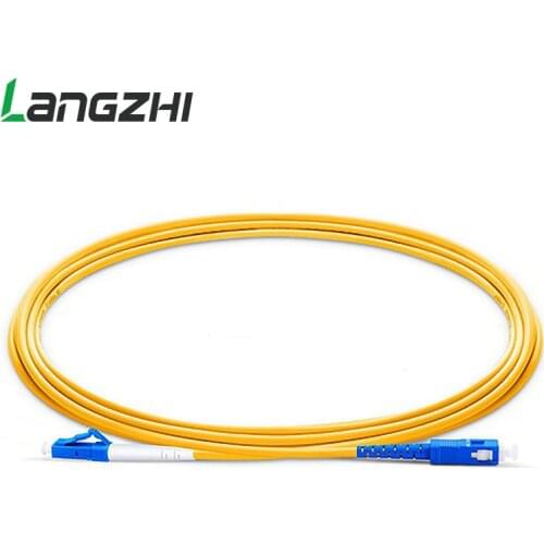 LC UPC To SC G657a PVC Fiber Patch Cabel Simplex Mode 2.0 Mm 3.0mm Router Fusion Splicer