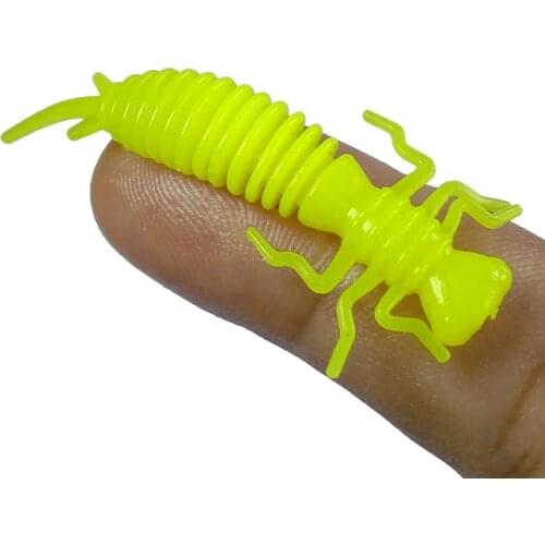 10pcs/lot 40mm 50mm New Soft Bait Larva Soft Lure Worm Jigging Lure Carp Fishing Iscas artificial Crankbait Pesca