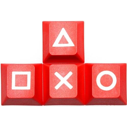 Novelty cherry profile dip dye sculpture pbt keycap ps4 button for mechanical keyboard laser etched r4 1x purple red blue