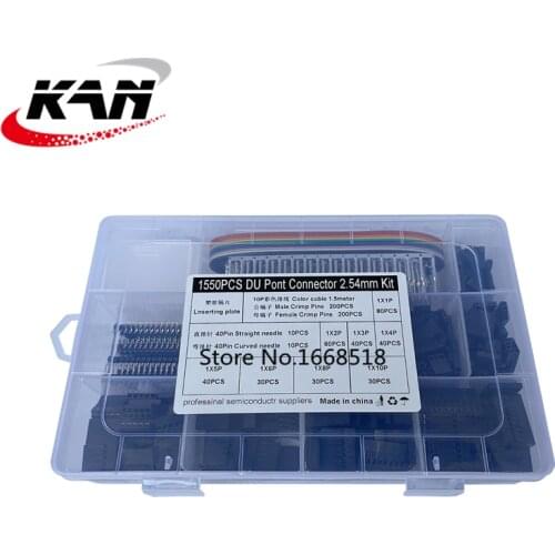 1550Pcs dupont crimping tool pliers terminal ferrule crimper wire hand tool set terminals clamp kit tool