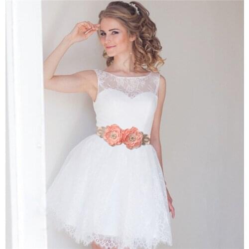 Jovivi Bridal Wedding Sash Belt with Flowers Pearls Rhinestone Dress Maternity Waist Belt Brides Bridesmaids Party Waistband