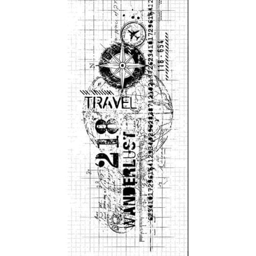 Retro Travel Transparent Clear Silicone Stamp/Seal for DIY scrapbooking/photo album Decorative clear stamp sheets A1777