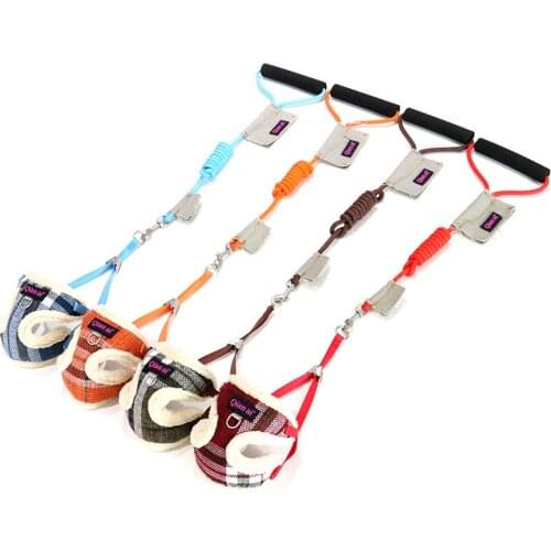 Pet Dog Harnesses Vest Pet Adjustable Vest Walking Lead Leash for Puppy Polyester Mesh Harness for Small Medium Dog Yorkies