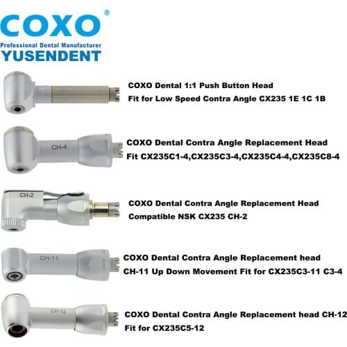 COXO Dental Low Speed Contra Angle Handpiece Replacement Head For NSK