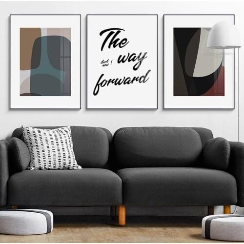 Modern Abstract Canvas Painting Fashion English alphabet Picture Home Decor Nordic Wall Art Posters and Prints for Bedroom