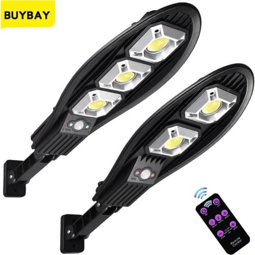 Upgraded Led Solar Light Outdoor Waterproof Garden Wall Lamp Three PIR Motion Sensor With Remote Control Solar Night Lamp