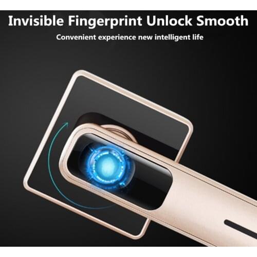 Biometric anti-theft USB charging door security sensitive fingerprint lock LED indicator smart electronic durable semiconductor