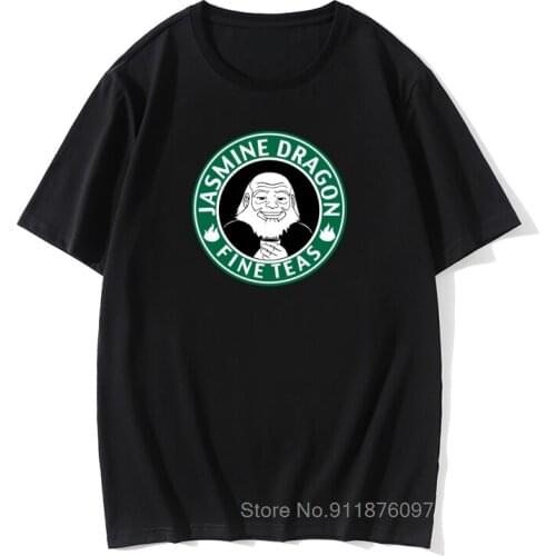 Vintage Men T-shirts Uncle Iroh Fine Tea The Last Airbender Awesome Artwork Graphic Street Guys Tees Swag 100% Cotton Camiseta