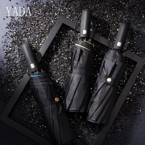 YADA Brand 10K Automatic Umbrella Rain Women Sunny&Rainy Double layer Umbrella For Women Windproof Folding Umbrellas YS200048