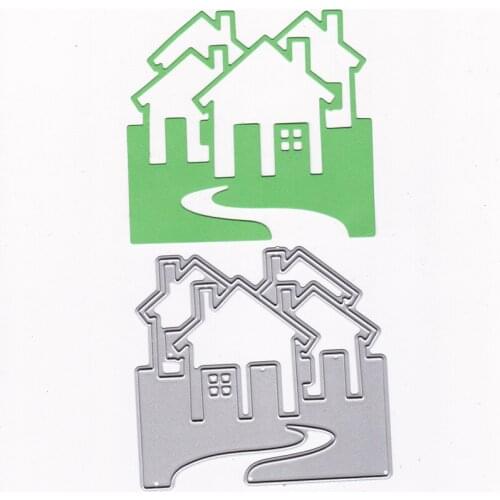 1pcs House Home Cottage Metal Cutting Dies Embossing Stencil for DIY Scrapbooking Decor Album Paper Card Making Craft Dies