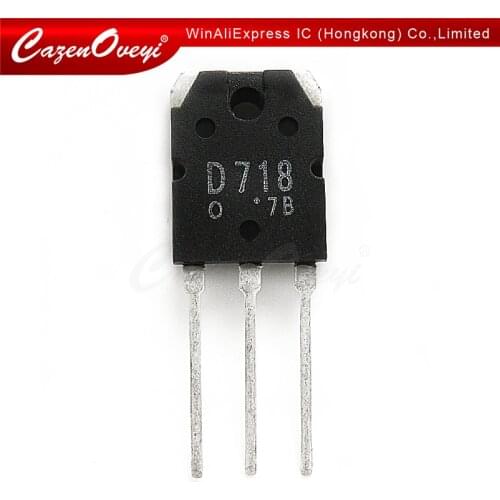 10pcs/lot 2SD718 D718 SD718 8A 120V 80W TO-247 IC In Stock