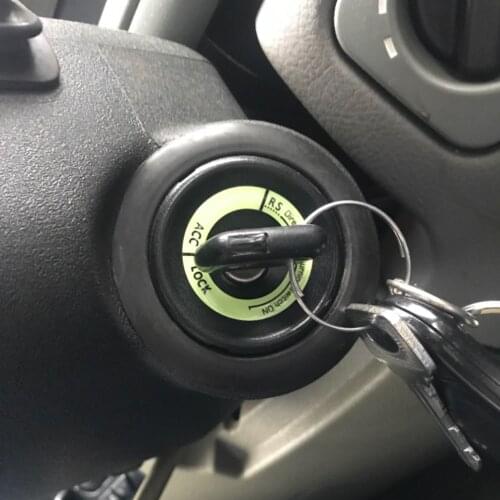 3D Gel Glow Key Ring Sticker Luminous Ignition Switch Cover For Hyundai Santa Fe Sonata Solaris Azera Creta I30 Ix25 Tucson HB20