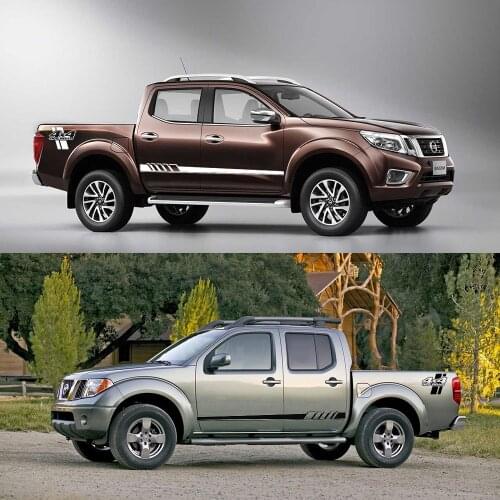 4pcs Sets Decal Sticker Side Stripes Graphics "L" Arrow 4x4 Off Road For NISSAN FRONTIER